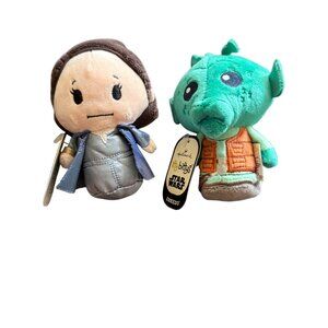 Star Wars Hallmark Itty Bittys Leia & Greedo Plush Set With Tags